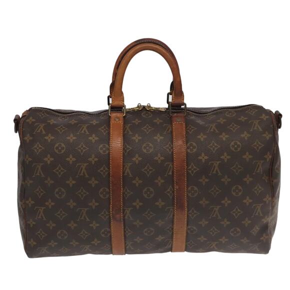 LOUIS VUITTON Monogram Keepall Bandouliere 45 Boston Bag M41418 - Picture 3 of 16